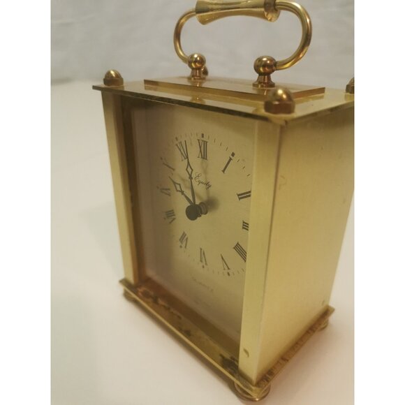 Equity Quartz, Brass Table Clock, Hong Kong - Picture 11 of 13